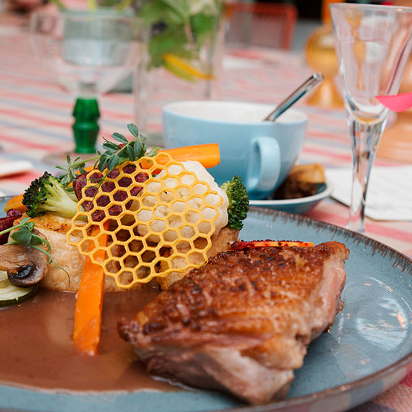 Fine dining menü